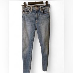 Hudson Barbara High Waist Super Skinny Jeans Size 28 distressed preppy grunge